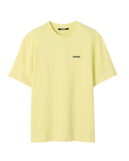 Jacquemus Yellow Grosgrain T-Shirt for men