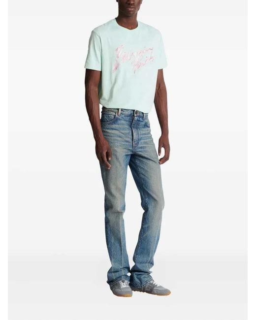 Balmain Blue Flared Jeans for men