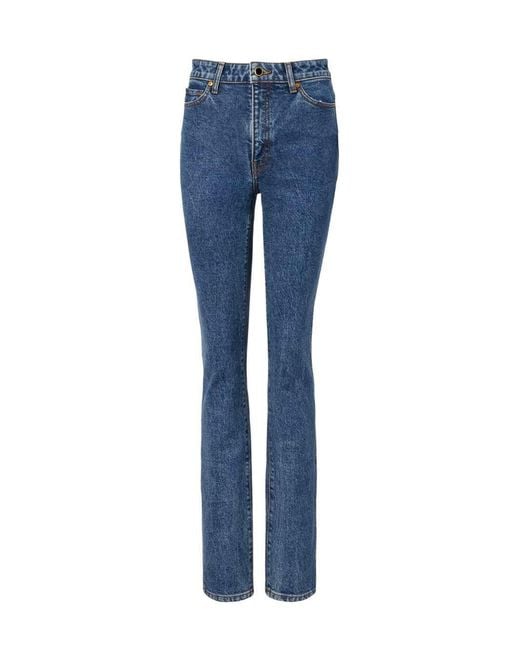 Khaite Blue Daria Slim Jeans