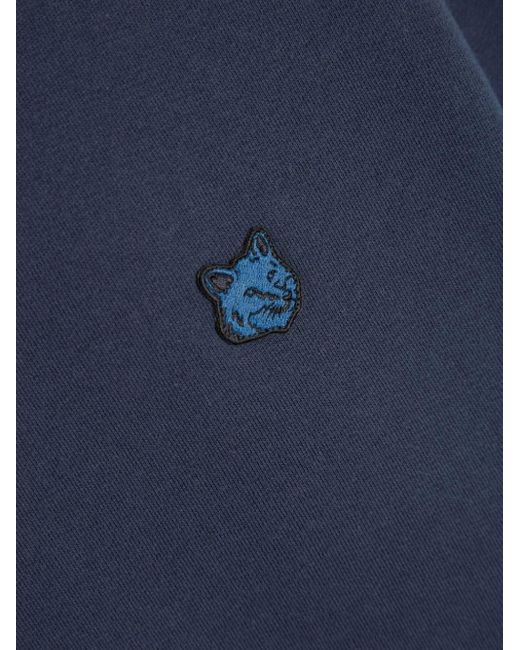 Maison Kitsuné Blue Bold Fox Head Patch Comfort Sweatshirt for men