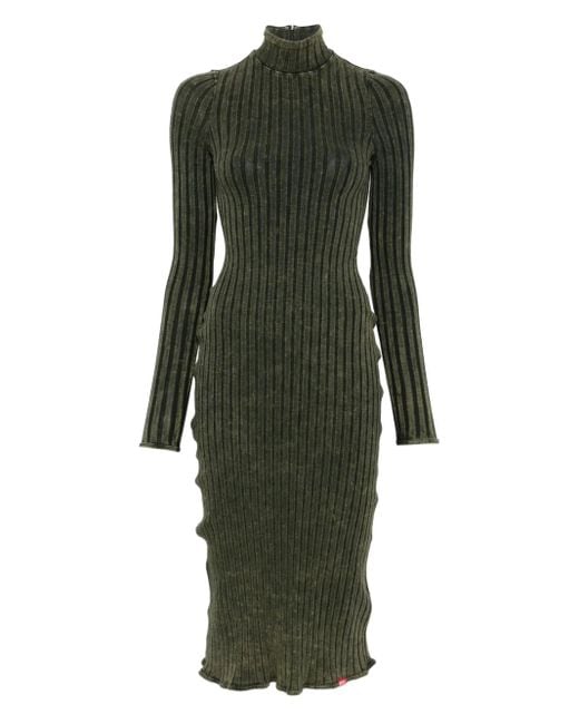 Abito D-Wavya Midi A Coste-Donna di DIESEL in Green