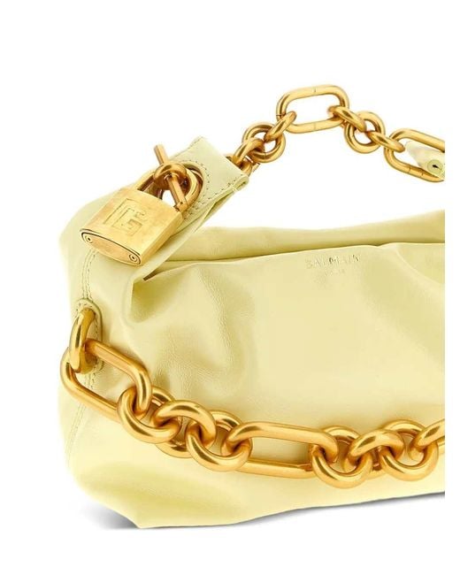 Balmain Metallic Sync Mini Tote Bag