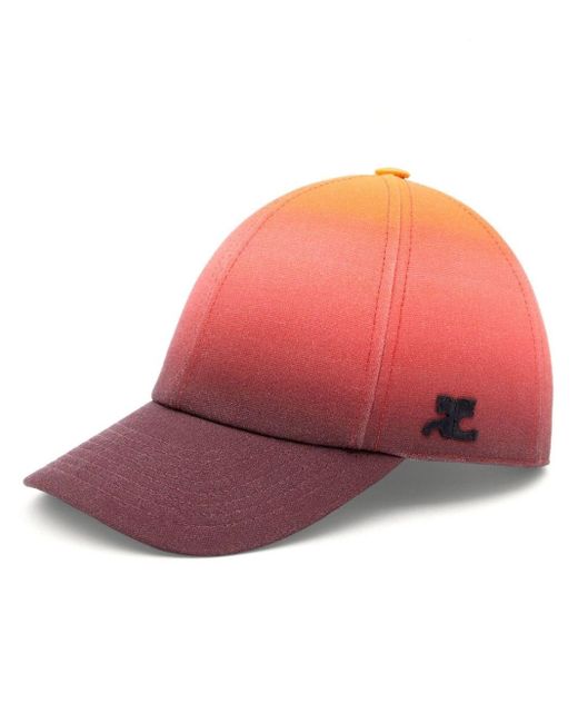Courreges Pink Shaded Effect Cotton Cap