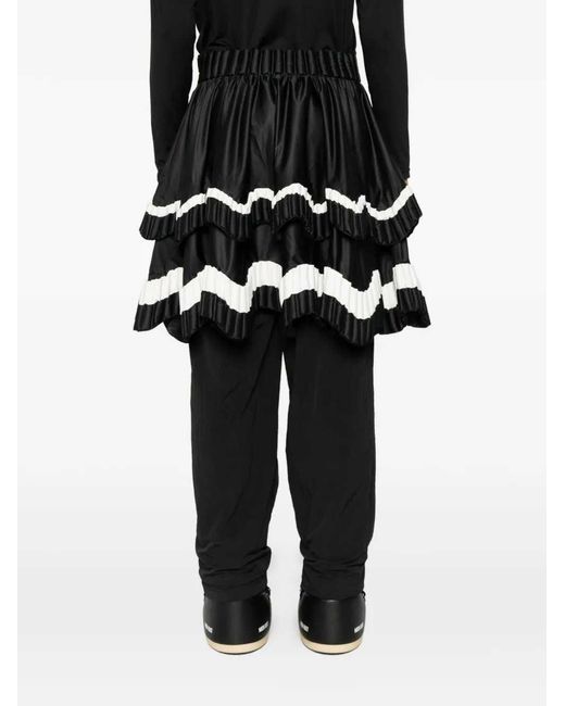 RAXXY Black Kilt-Style Skirt