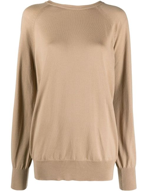 Moschino Natural Virgin Wool Sweater With Heart Charm