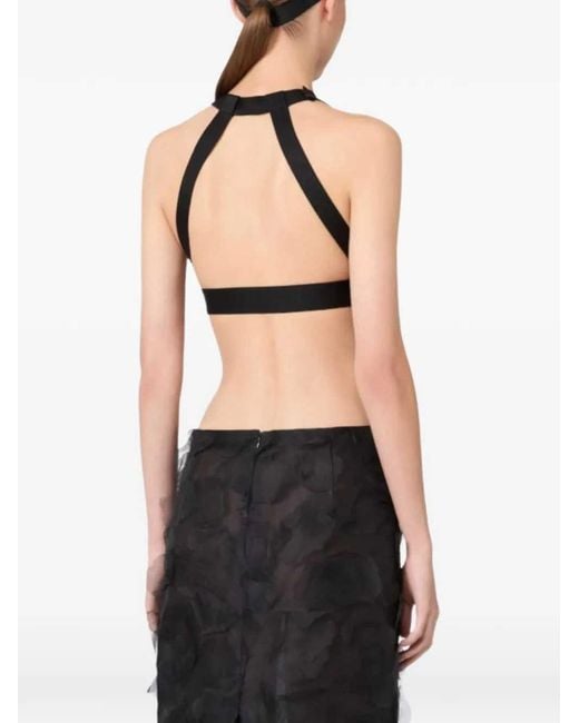 Max Mara Black Silk Top