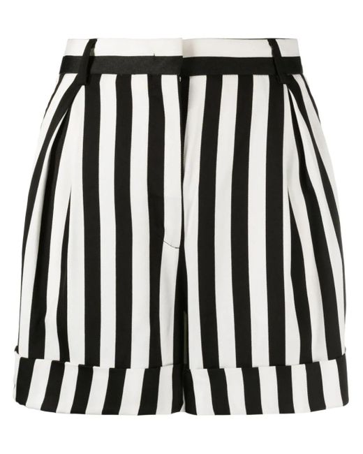 Moschino Black Striped Shorts