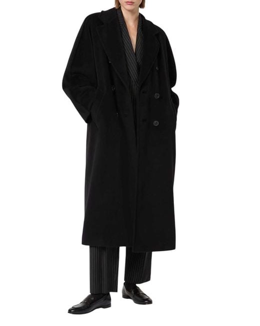 Max Mara Black Double-Breasted Coat