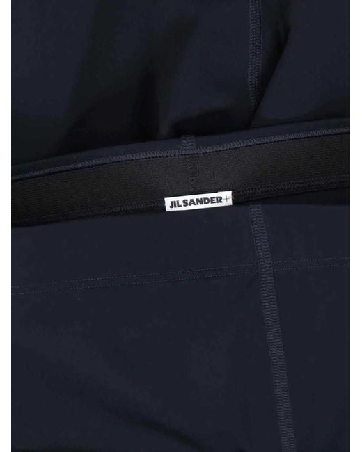 Jil Sander Blue Printed Logo Cycling Shorts