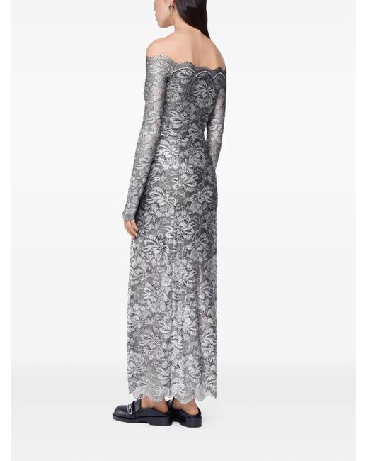 Rabanne Gray Long Lace Dress