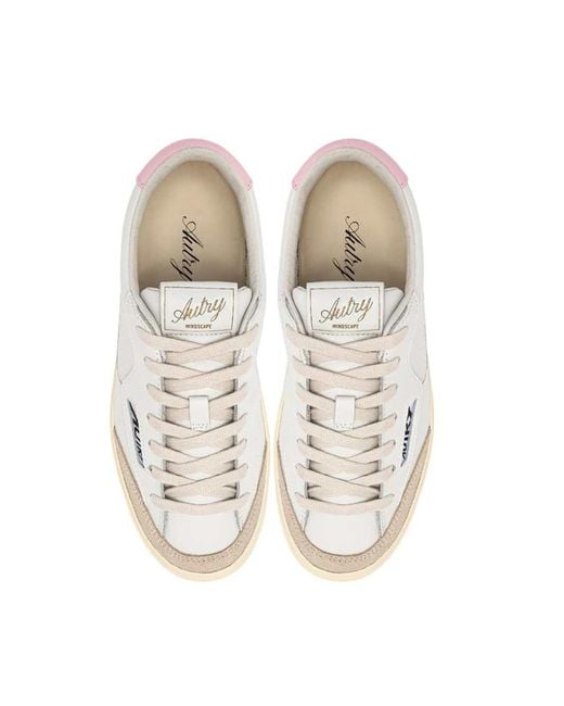 Autry White Windscape Low Leather And Fairy Tale Sneakers