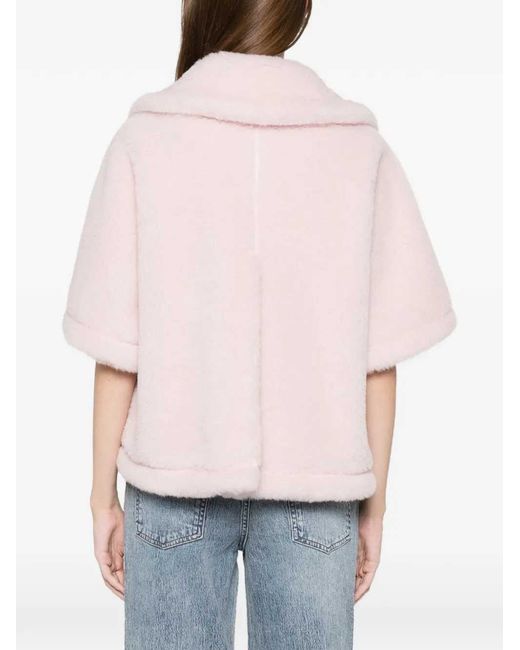 Max Mara Pink Wool Cape