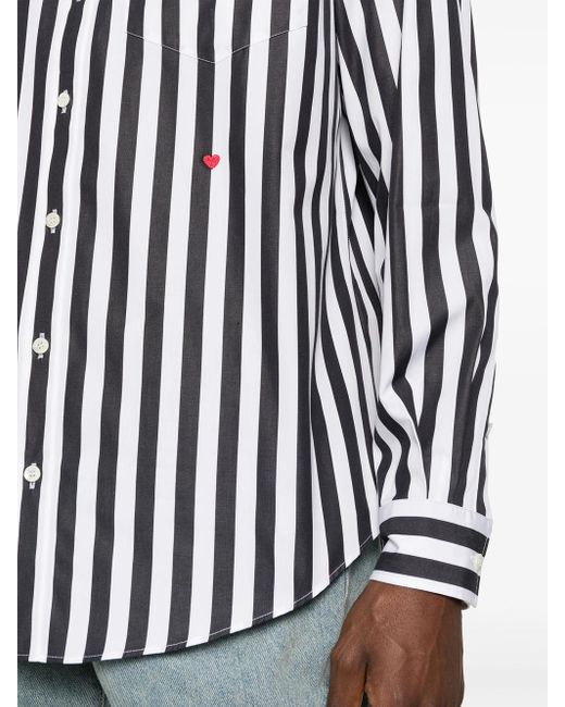Moschino Black Striped Shirt for men
