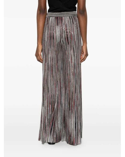 Missoni Gray Striped Trousers