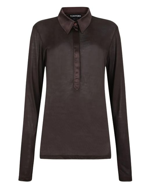 Tom Ford Black Silk Blouse