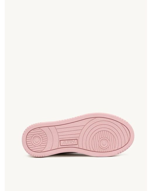 Autry Pink Platform Low Sneakers
