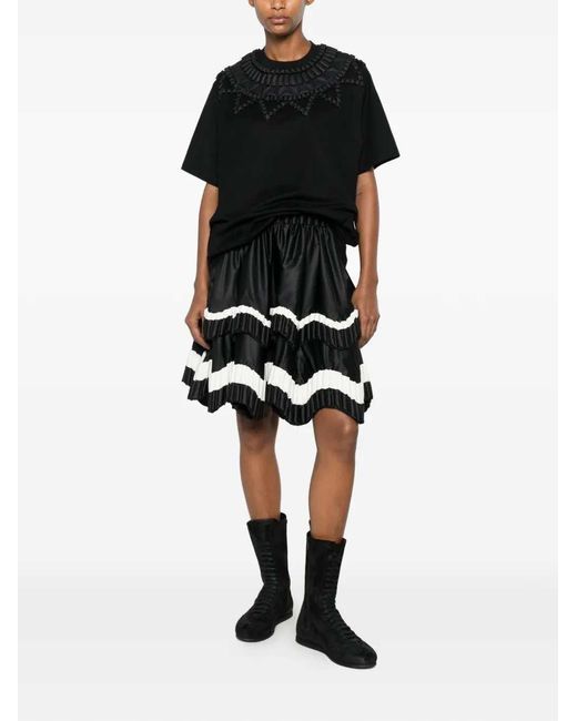 RAXXY Black Kilt-Style Skirt