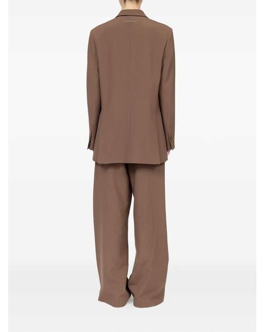 MM6 by Maison Margiela Brown Suit Jacket