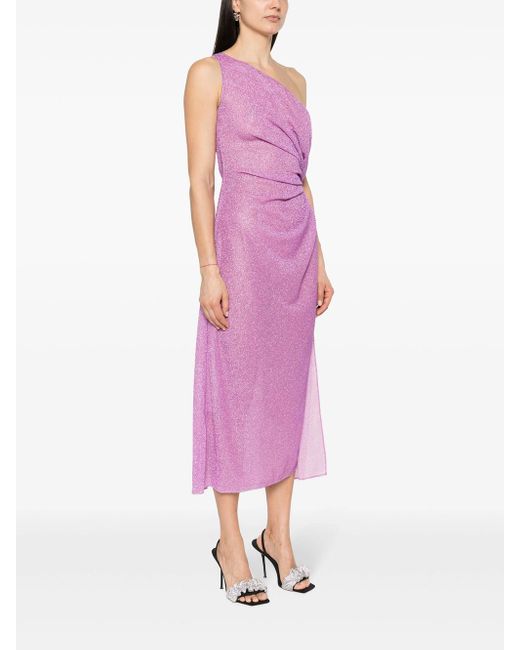 Oseree Purple Maxi Dress With Lumière Knot