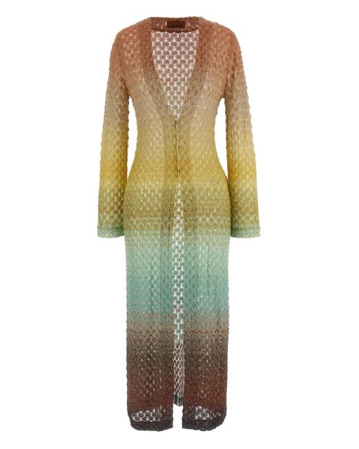 Missoni Green Open-Knit Cardigan