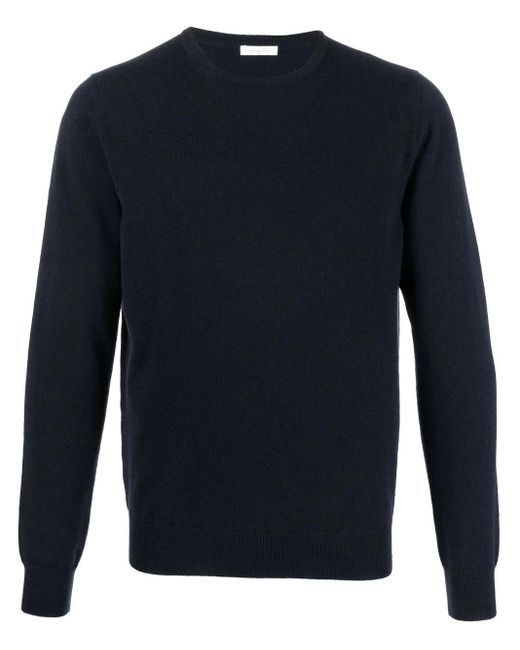 Malo Blue Crew Neck Sweater for men