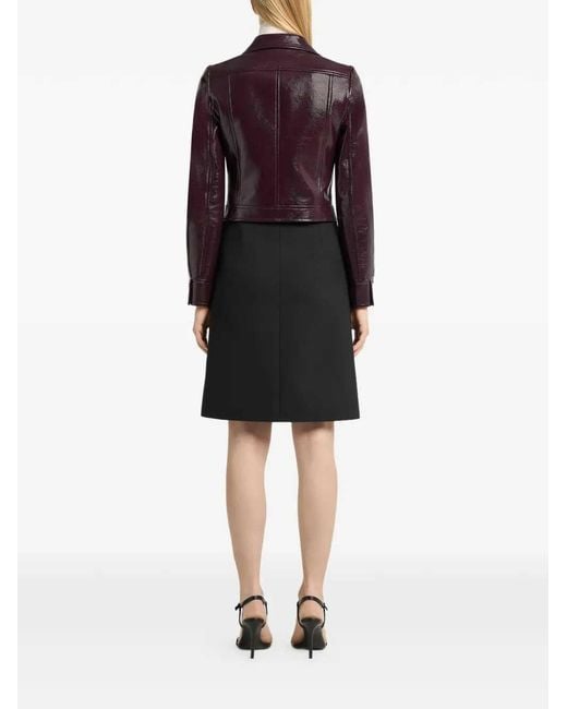 Courreges Brown Re-Edition Vinyl Jacket