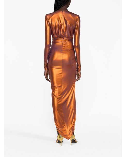 Alexandre Vauthier Orange Long Dress