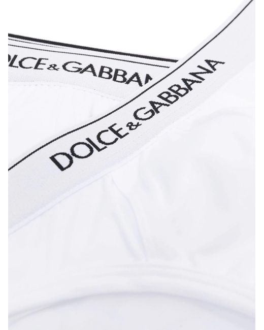 Dolce & Gabbana White Briefs With Logo for men