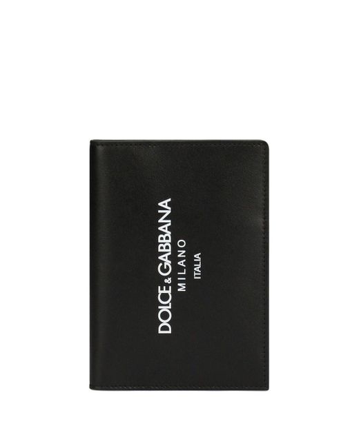 Dolce & Gabbana Black Bi-Fold Wallet With Print for men