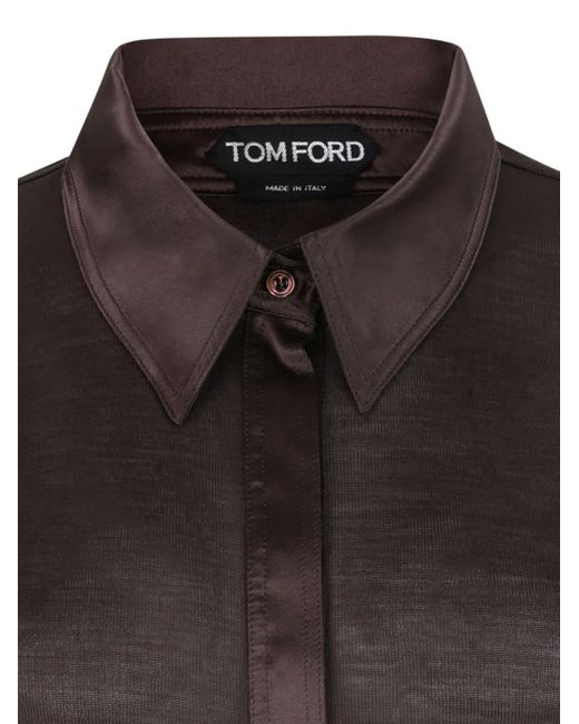 Tom Ford Black Silk Blouse