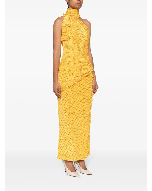 Alessandra Rich Yellow Dresses