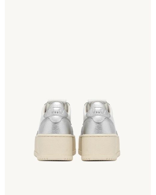Autry White Platform Low Sneakers