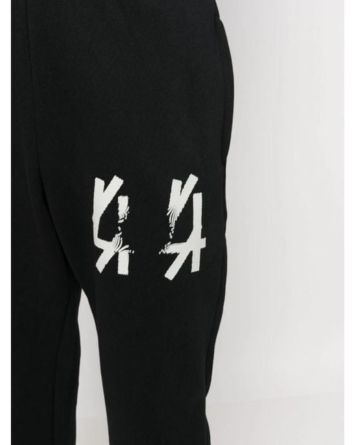 44 Label Group Black Sweatpants With Print for men