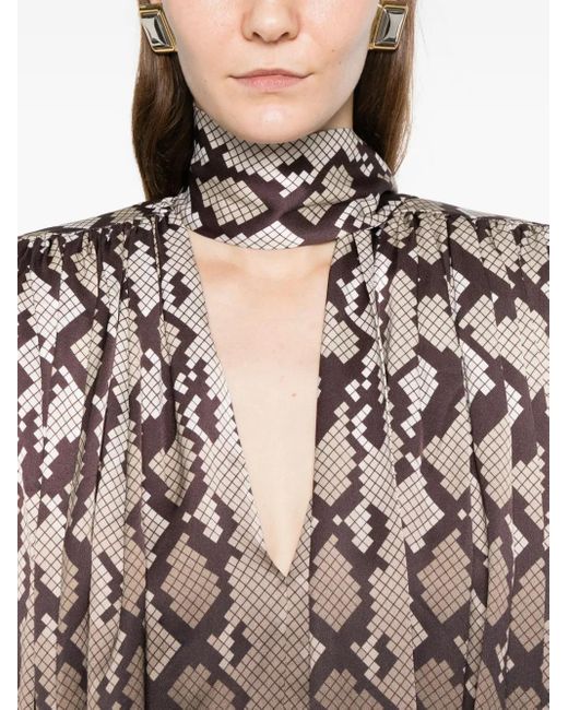 Stella McCartney Brown Printed Top