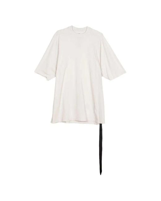 Rick Owens White Webbing-Strap T-Shirt for men