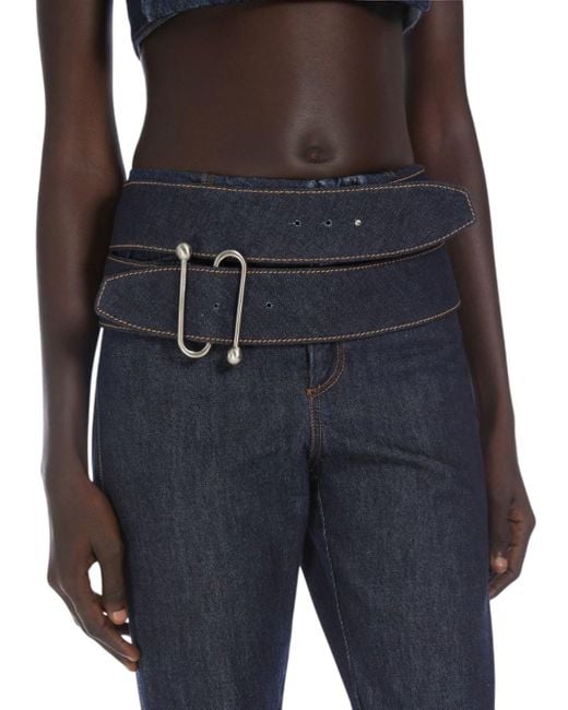 Sportmax Blue Denim Belt