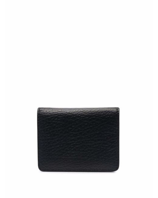 Maison Margiela Black Stitch-detail Leather Wallet