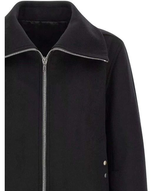Rick Owens Black Padded Bomber Jacket for men