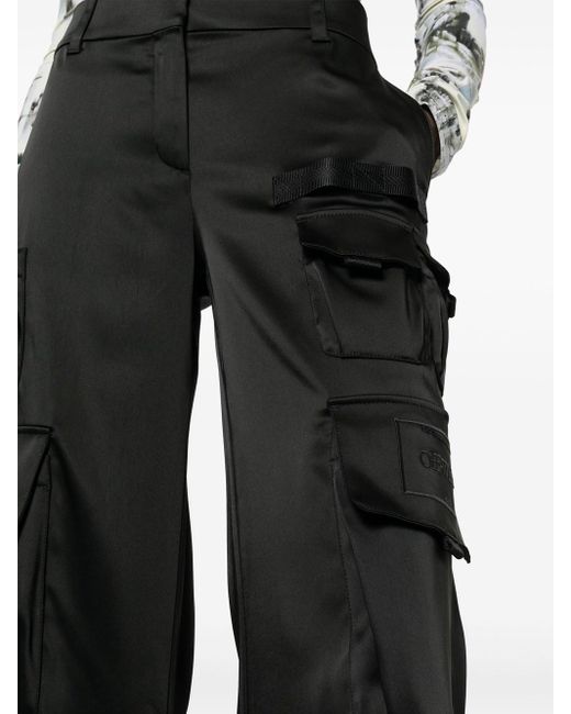 Off-White c/o Virgil Abloh Black Low-Waisted Cargo Pants