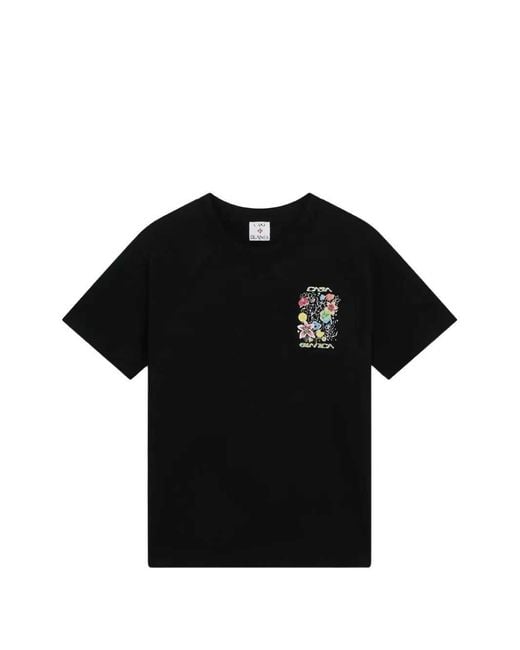 Casablanca Black Graphic Print T-Shirt