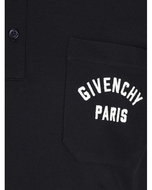 La Polo Con Logo di Givenchy in Black da Uomo
