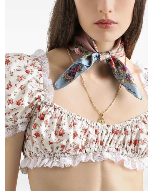 Dolce & Gabbana Multicolor Cropped Top