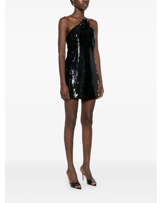 Magda Butrym Black Sequin Mini Dress