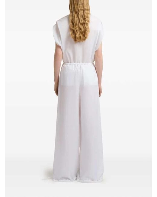 Marni White Wide-Leg Trousers