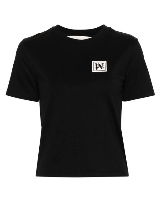 T-Shirt Pa Ski Club di Palm Angels in Black