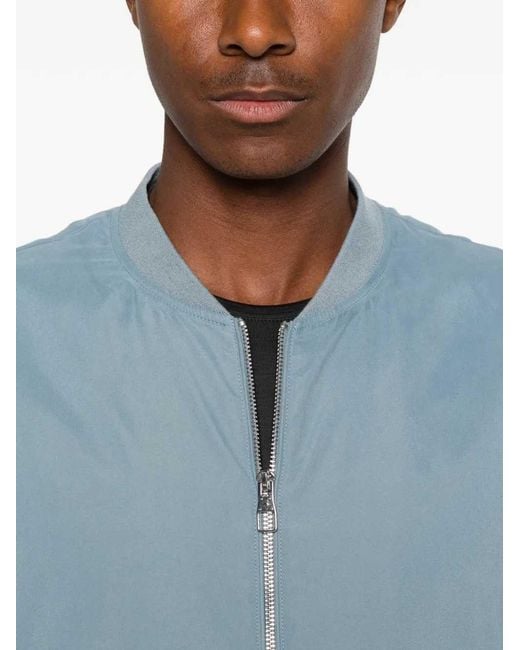 Montecore Blue Zip-Up Bomber Jacket for men