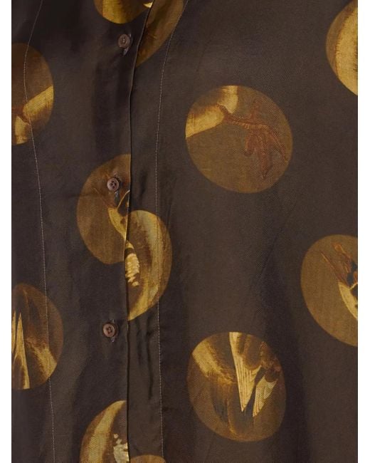 Uma Wang Brown Printed Top
