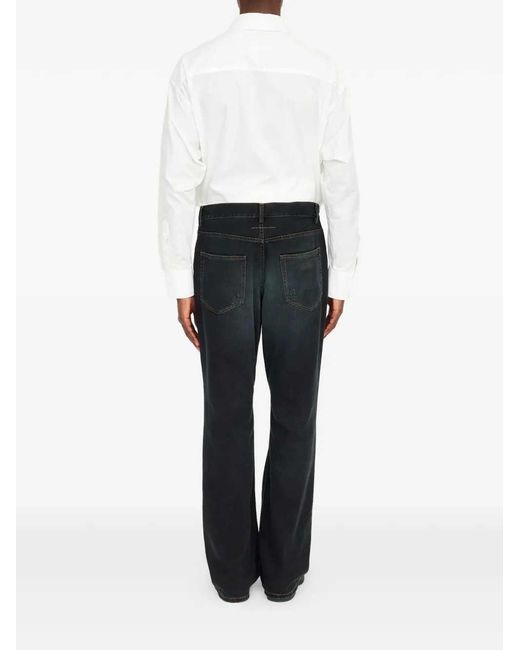 MM6 by Maison Margiela Black Straight-Leg Jeans for men