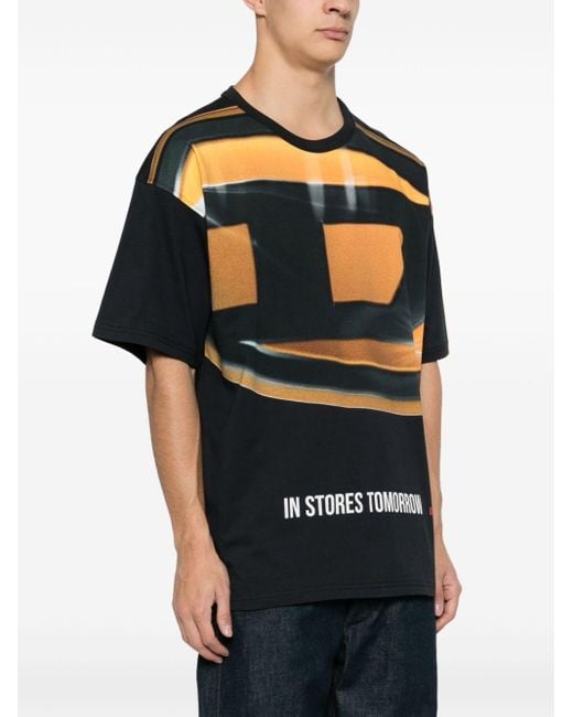 T-Shirt Con Stampa Logo di DIESEL in Black da Uomo