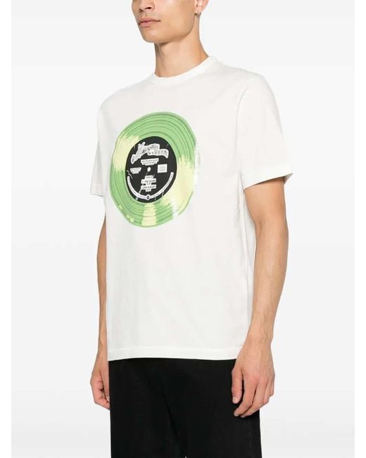 KENZO White Sounds T-Shirt With Graphic Print for men